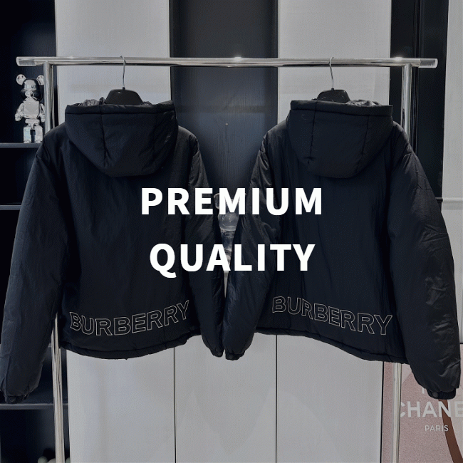 [Premium] 버버리 덕다운 후드 패딩 자켓 [블랙]
