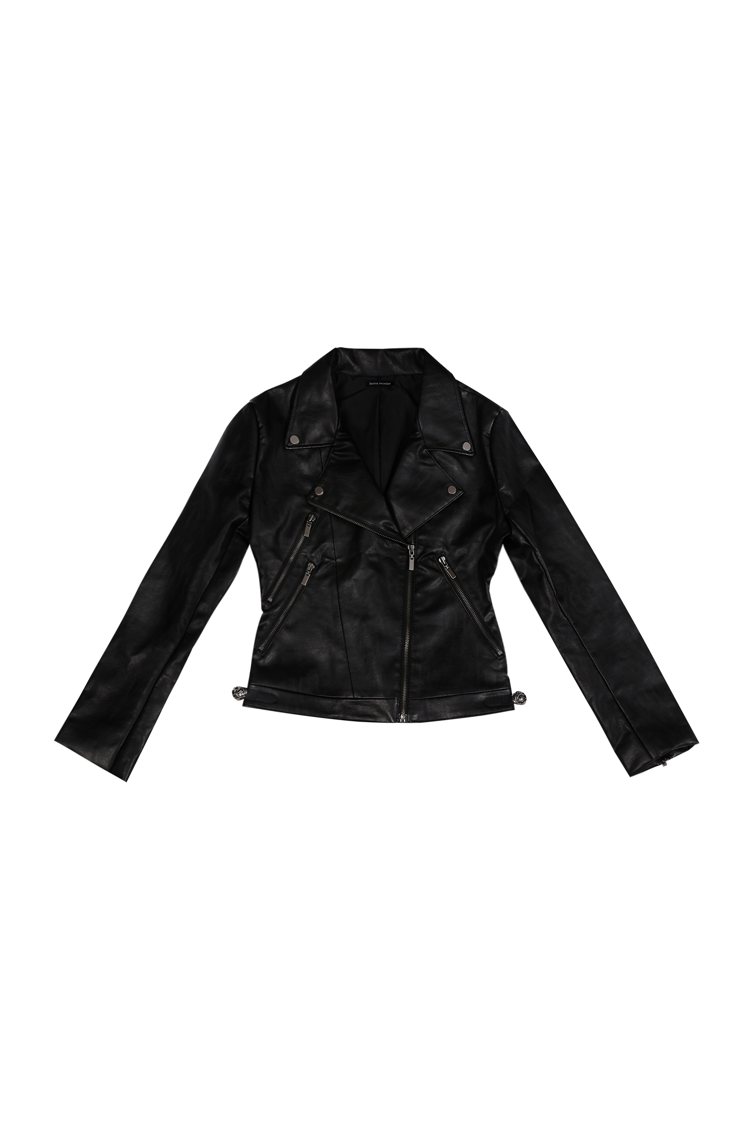 darling-you-are-bad-fw-24-antique-rose-slim-rider-jacket-#leather-black