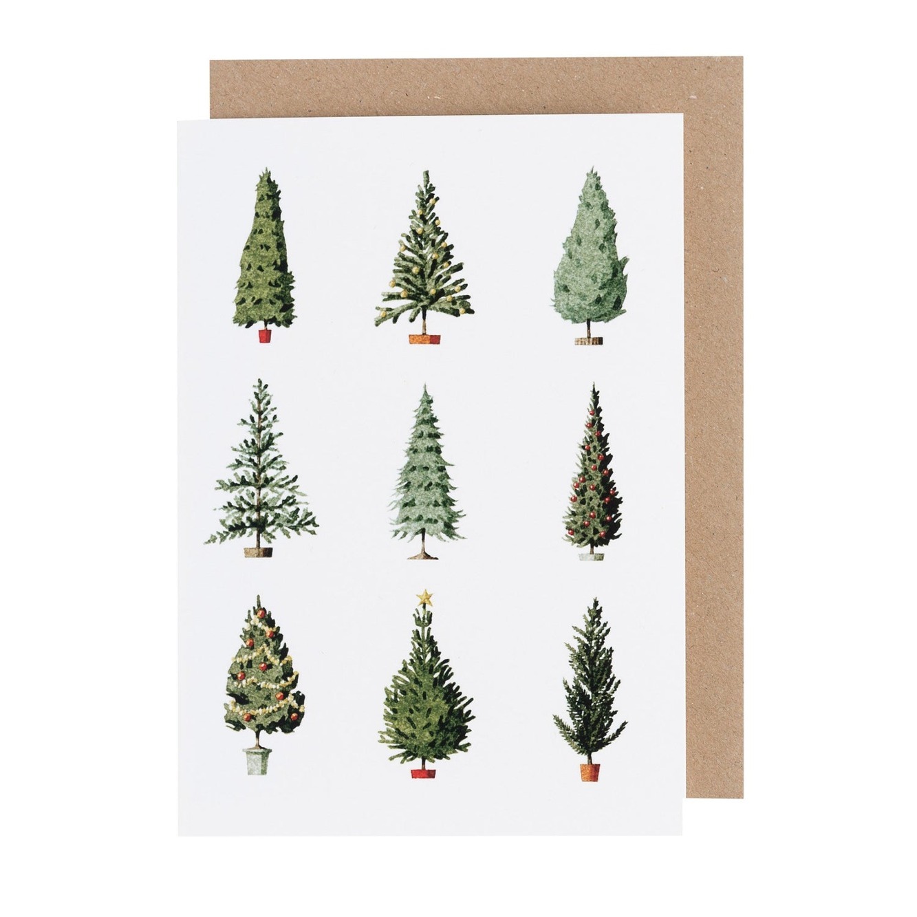 로라 스토다트 엽서 Greeting Card - Christmad Trees