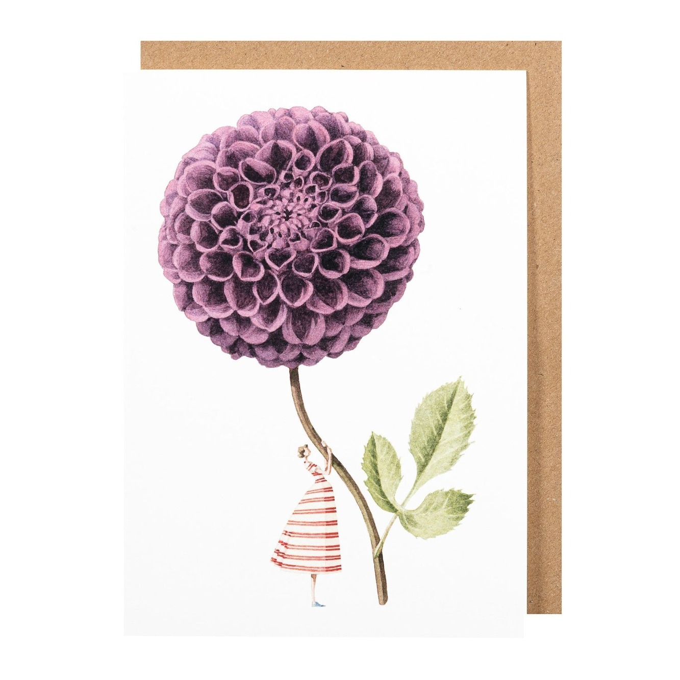로라 스토다트 엽서 Greeting Card - Dahlia Purple