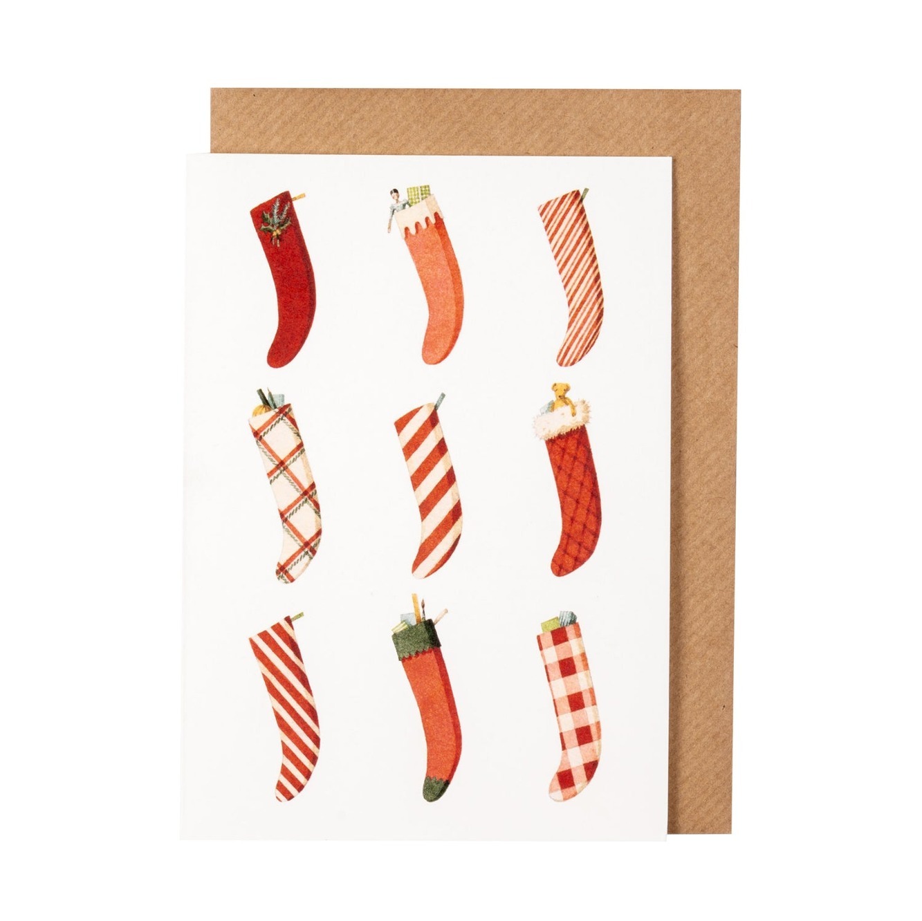 로라 스토다트 엽서 Greeting Card - Christmas Stockings