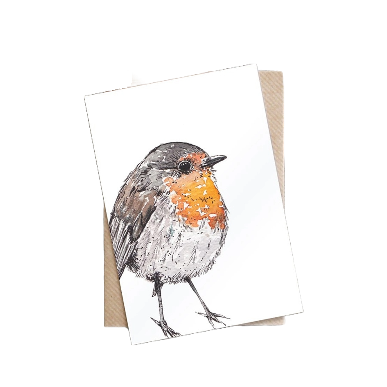 토스티드 크럼펫 엽서 Greetings Card - Robin