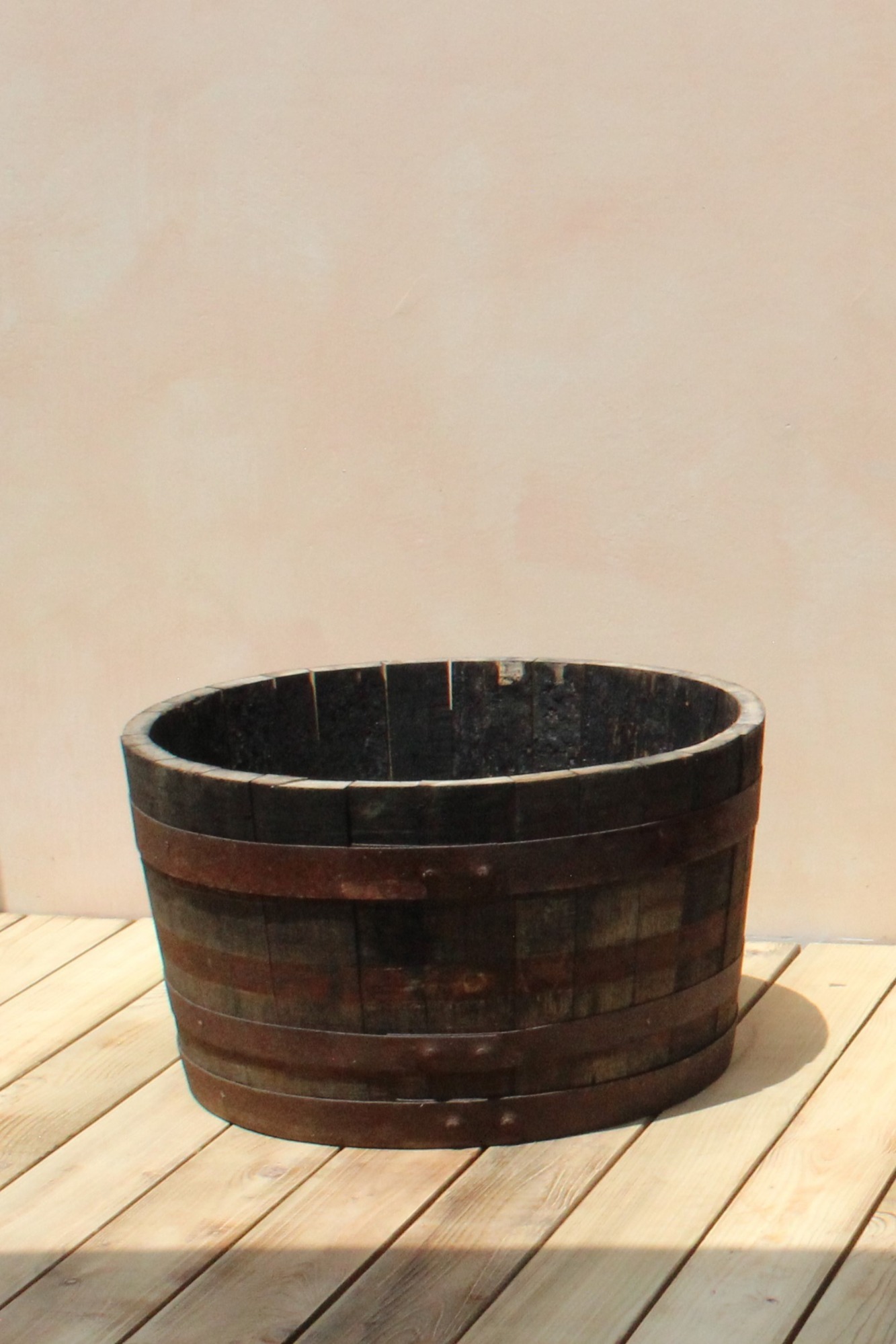 위스키 오크플랜터 Whiskey Oak Barrel Planter 63cm ⌀ (Small)