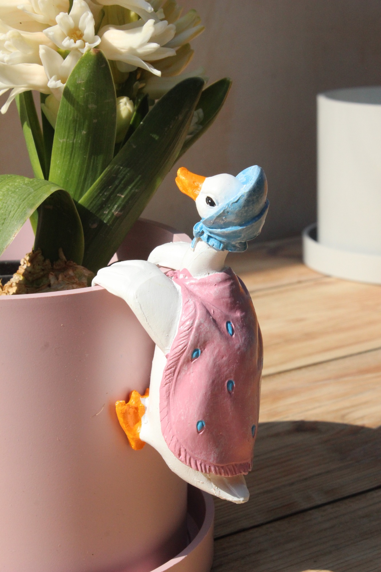 자디노피아 피터래빗 화분인형 (제미마 퍼들덕) Beatrix Potter Jemima Puddle-Duck Pot Buddy