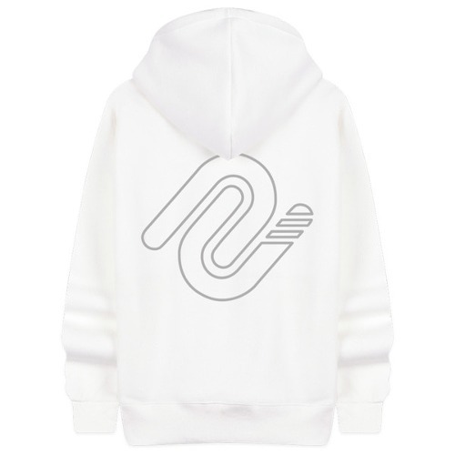 three line logo hoodie overfit