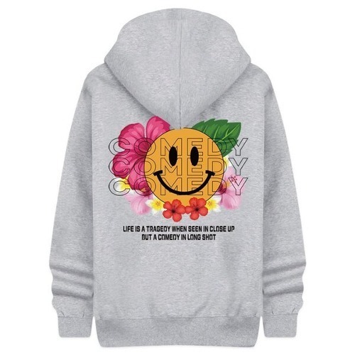 Smile Flower Hoodie Overfit