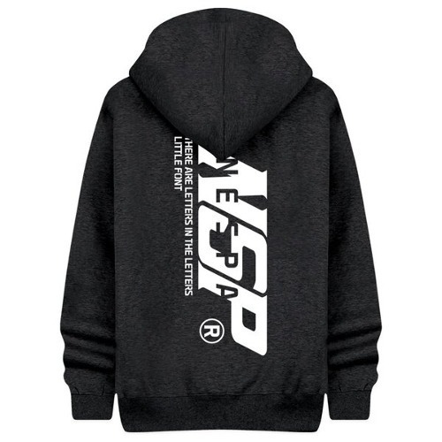 NSP logo projection hoodie overfit