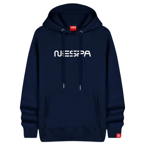 Nespa English brushed hoodie over fit big size men and women