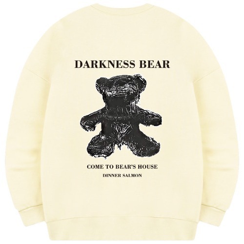 Darkness Bear W-man-to-man Loose Fit Over Fit