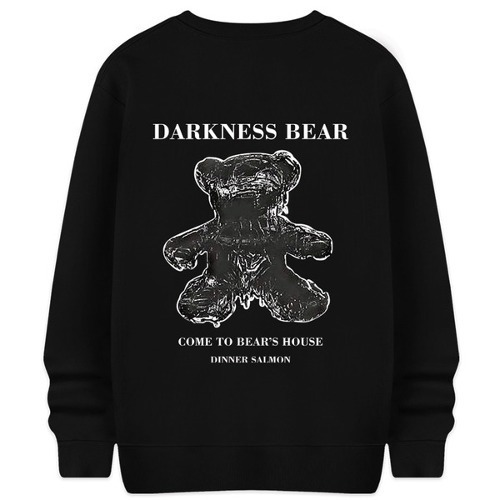 Darkness Bear Brushed Sweatshirt Big Size Men Women