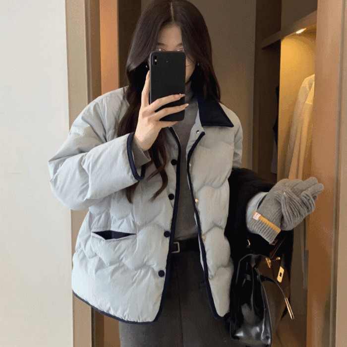 [시즌특가🍂]#포근함💖미뉴 카라 누빔 패딩 자켓 겨울자켓 데일리아우터5col(빅사이즈)
