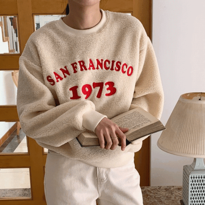 (연말할인‎♡뽀글이)1973양털 긴팔 스웨터 2col