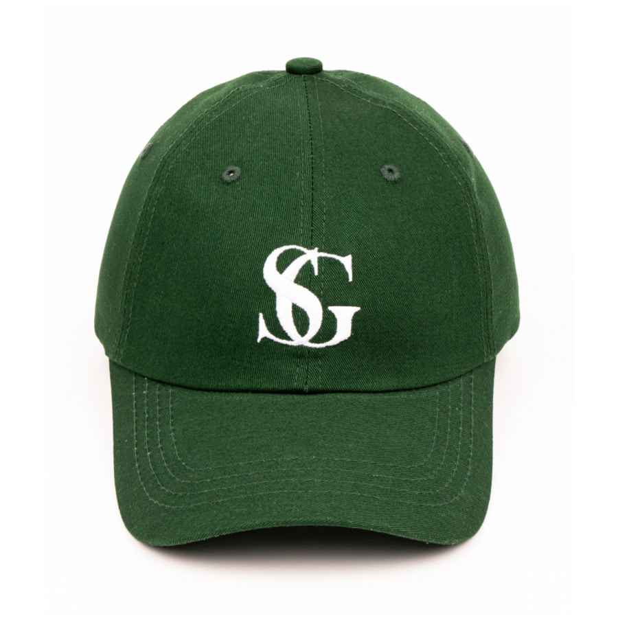 [SHOW GOLDEN] Signature Logo Over Fit Ball Cap - Green