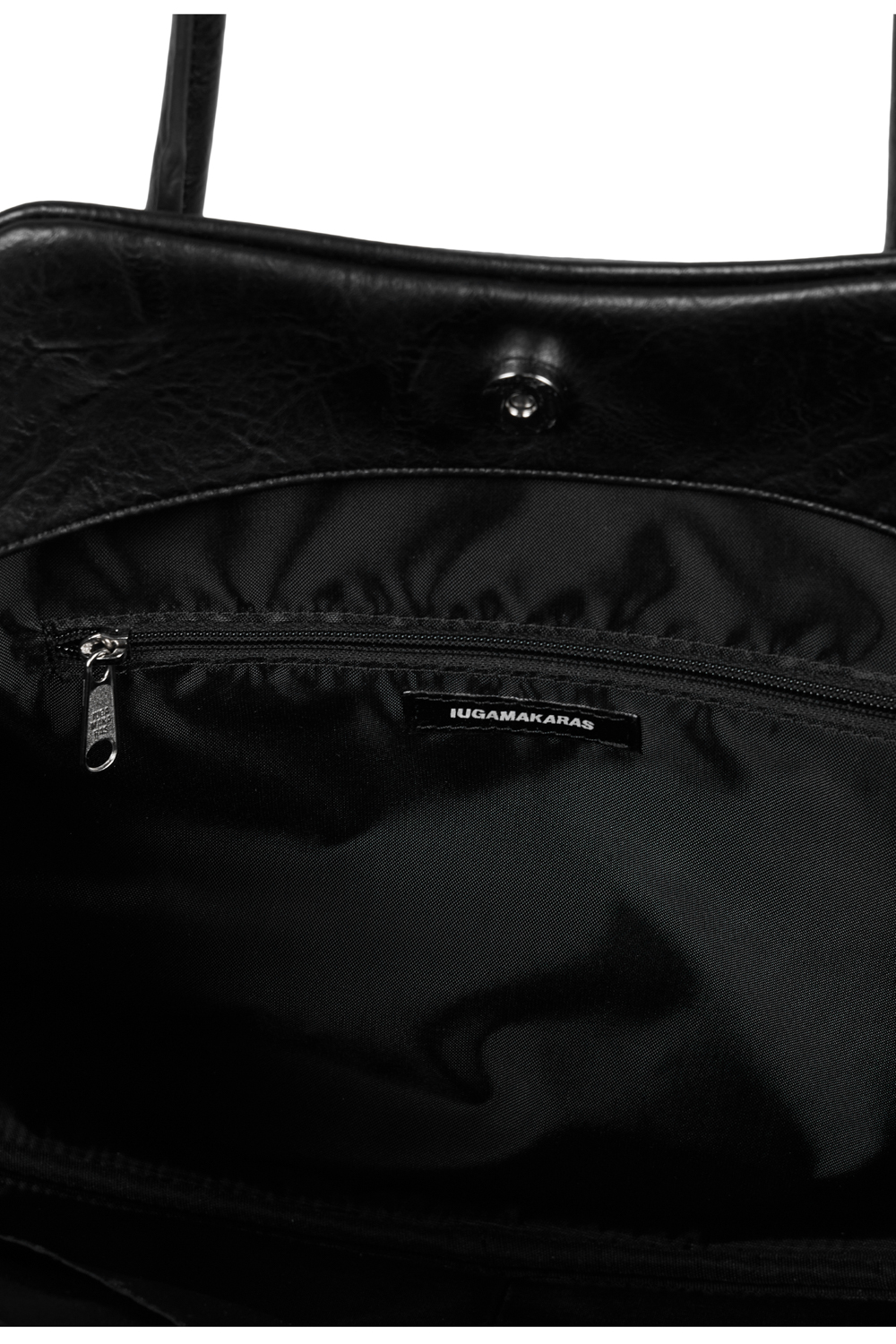 IUGAMAKARAS] Bread Leather Shoulder Bag (Black) – SellerWork