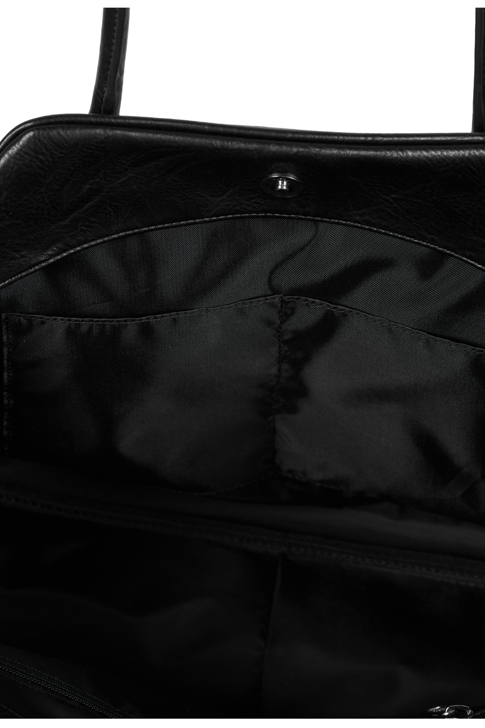 IUGAMAKARAS] Bread Leather Shoulder Bag (Black) – SellerWork