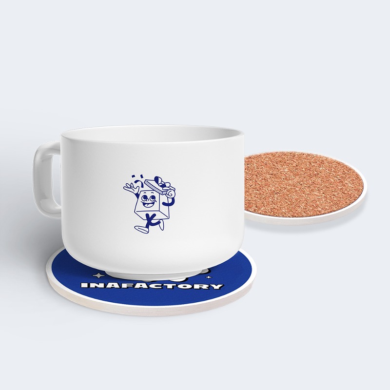 diatomaceous earth/ceramic tea coaster