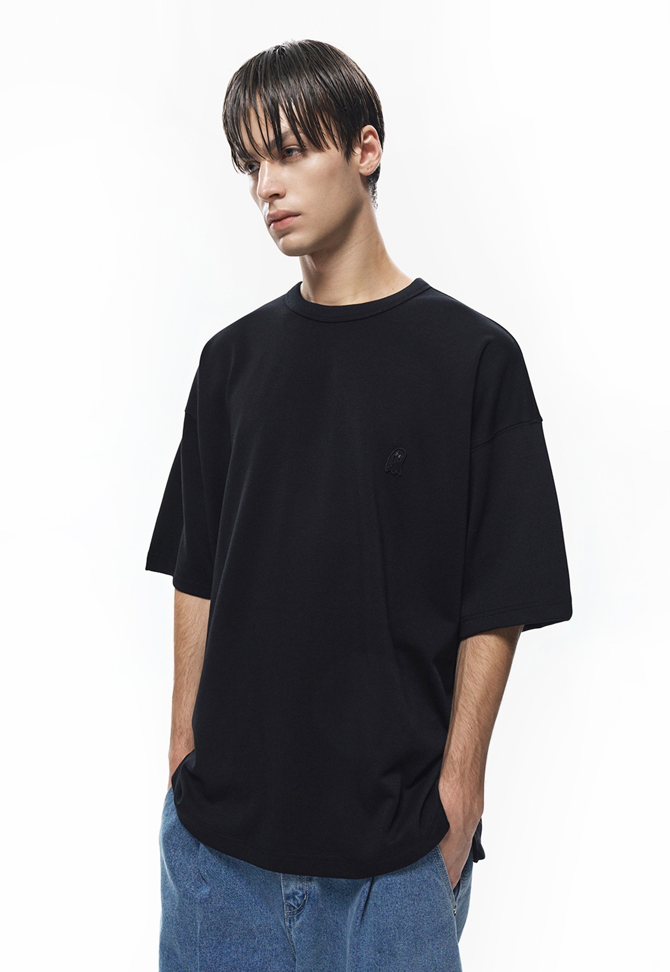 셈블런스 루즈핏 티셔츠 블랙