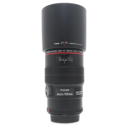 [중고] 캐논 Canon EF 100mm F2.8 L MACRO IS USM 정품 [ UC0610 시리얼 ] + ET-73 후드포함 (A+)