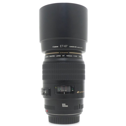 [중고] 캐논 Canon EF 100mm F2.8 MACRO USM + ET-67 후드포함 (A+)