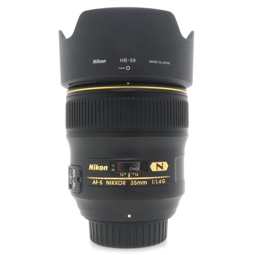 [중고] 니콘 Nikon AF-S NIKKOR 35mm F1.4 G -N- 정품 + HB-59 후드포함 (A+)