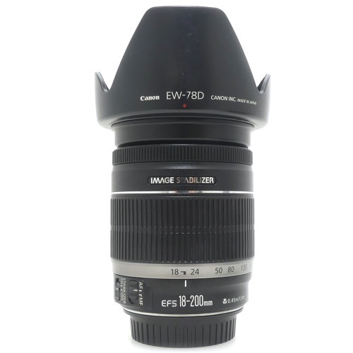 [중고] 캐논 Canon EF-S 18-200mm F3.5-5.6 IS 정품 + EW-78D 후드포함 (A+)