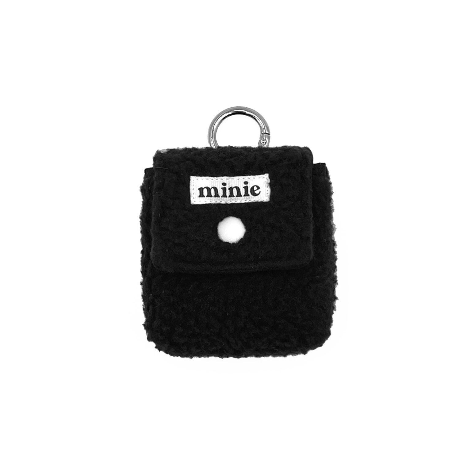 earphone pouch (fleece) - Black