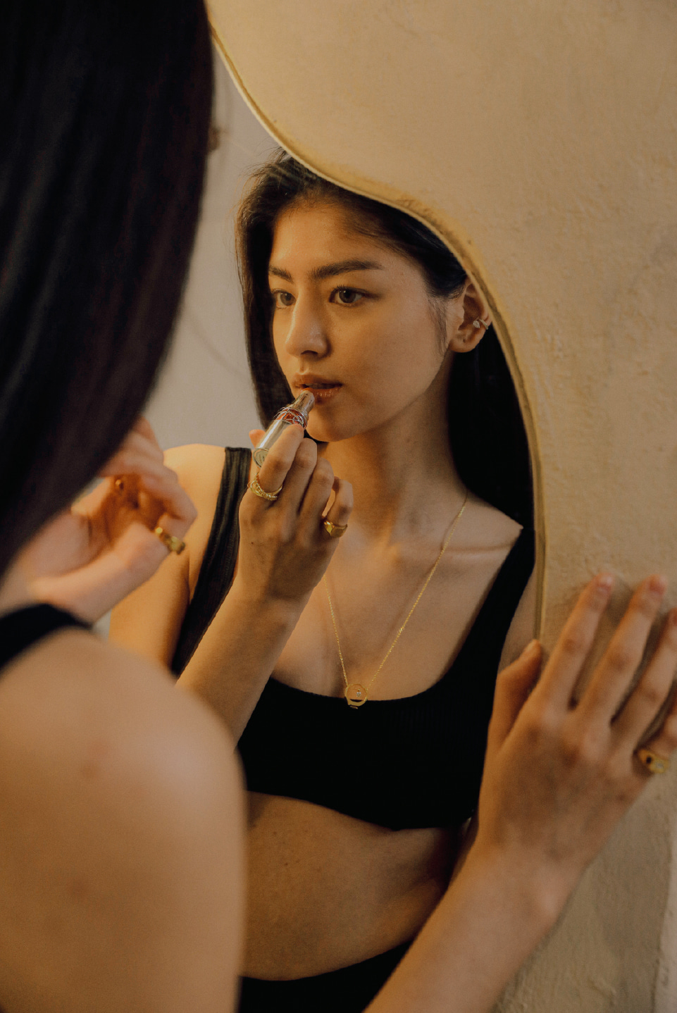 Stilla Signet Ring Pendent in Gold