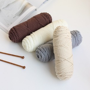 양모 뜨개 털실 (4color)