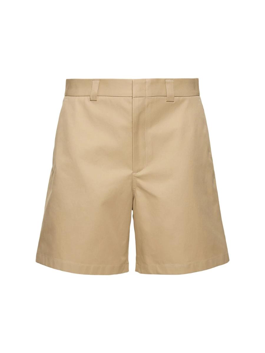 구찌 Compact cotton twill shorts 80I-XBO014