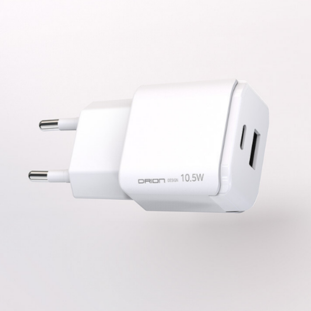 가정용 고속 충전기 2포트 10.5W (USB+C타입)(케이블 미포함)