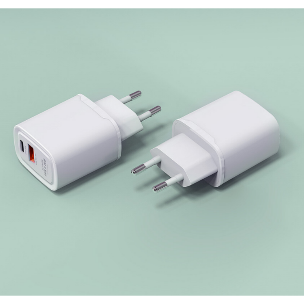 가정용 급속 충전기 2포트 20W (USB+C타입)(케이블 미포함)