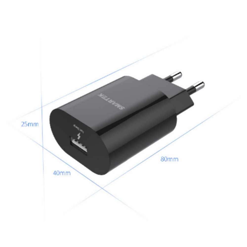 스카텍 급속 충전기 1포트 1.5A (USB)(케이블 미포함)(화이트)