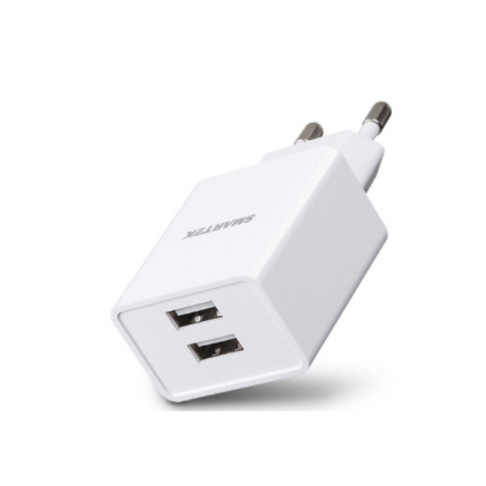 스마텍 가정용 충전기 2포트 5V (USB+USB)(케이블 미포함)