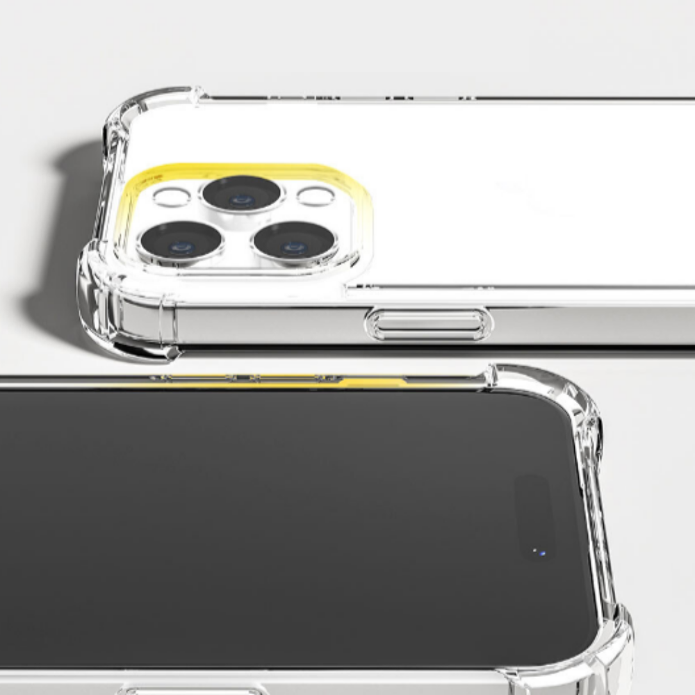 RMTT 아이폰15 프로 맥스 에어범퍼 스크린 보호 투명 젤리 케이스