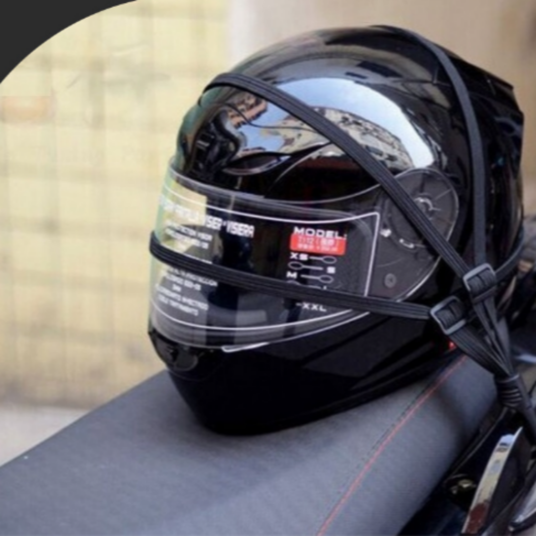RMTT 튼튼한 배런 바이크 헬멧 그물형 고정밴드 캐리어 헬멧끈
