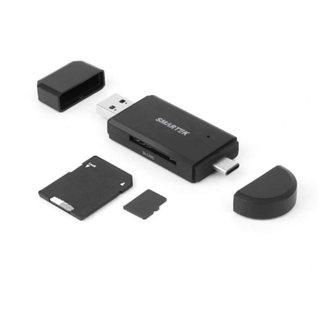 RNTT 실용적인 휴대용 스마텍 C+USB 멀티 OTG 카드리더기 SD/Micro SD 지원
