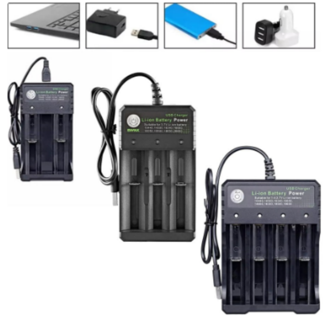 RMTT 리튬이온 건전지 충전기 USB 충전 랜턴 배터리 다양한 종류 호환