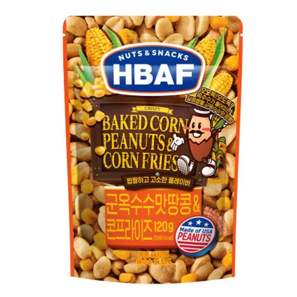 HBAF Corn Flavored Peanuts 120g