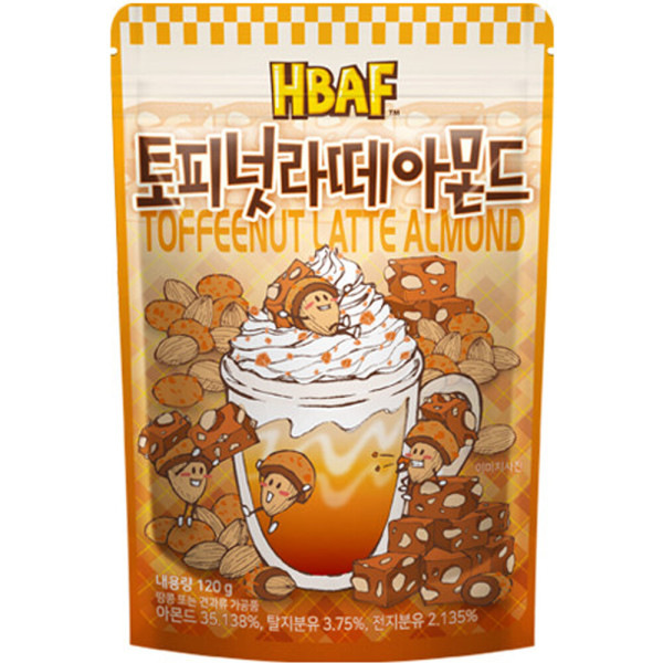 HBAF Toffee Nut Latte Almond 120g