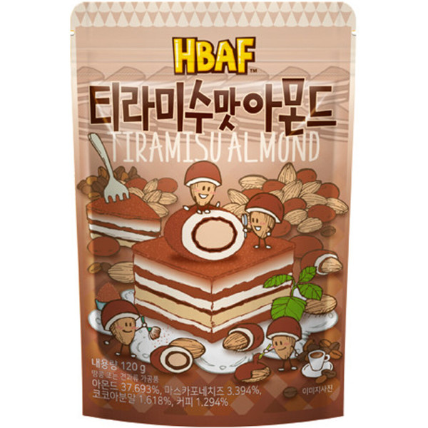 HBAF Tiramisu Flavor Almond 120g
