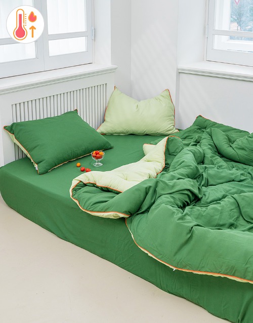 Macaron Lanzing Modal 100% Body Temperature Control Antibacterial Allergy Care Comforter Pillow Set SS/Q 6colors