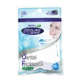 Cooling sense disposable dental floss 80p