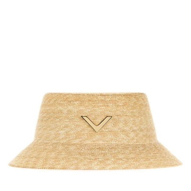 Valentino 여성 VLogo 플라크 버킷 모자