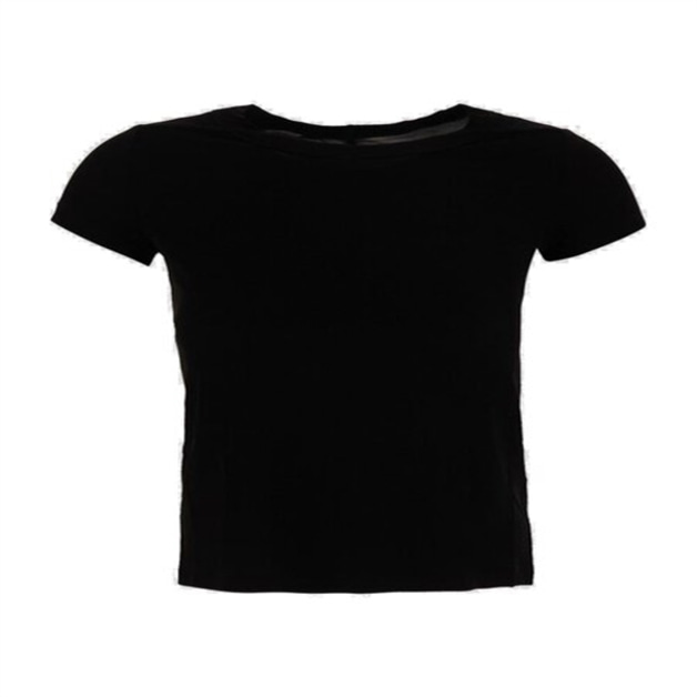 Rick Owens 여성 크루넥 크롭 티셔츠