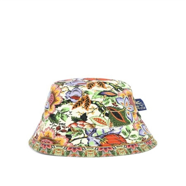 Etro 여성 로고 패치 플로럴 프린트 버킷 모자