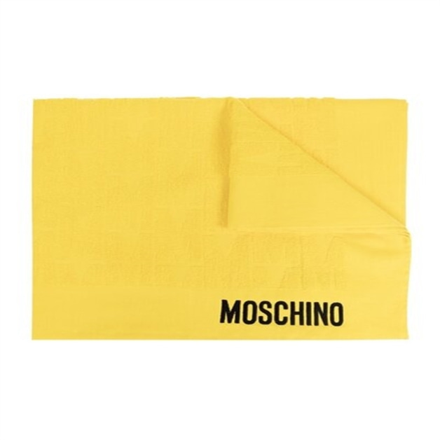 Moschino 남성 로고 인타르시아 직사각형 타월