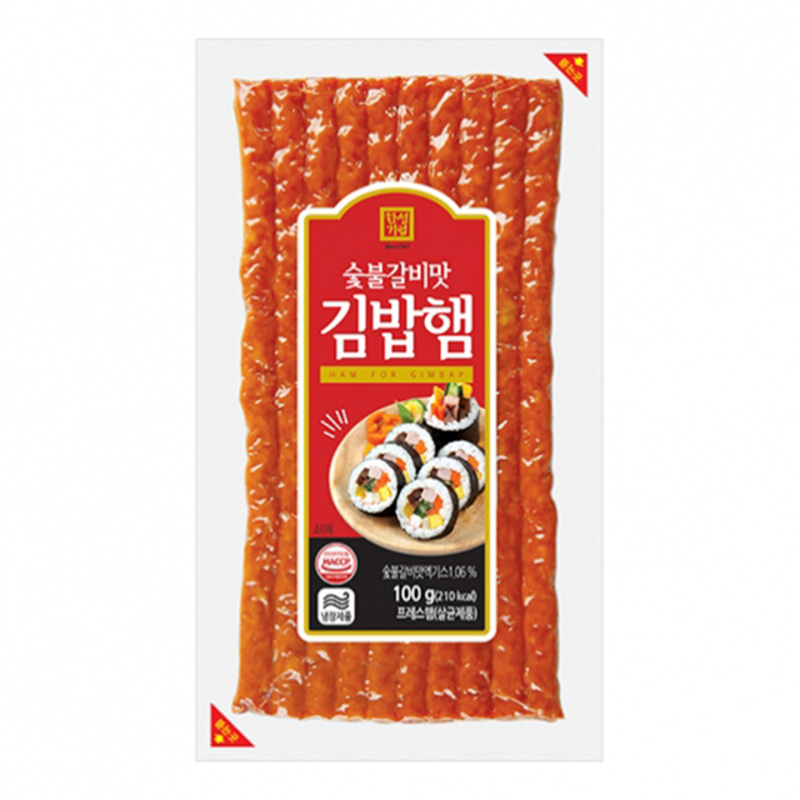 한성마트 숯불 구이맛 소풍 피크닉 김밥 햄 100G