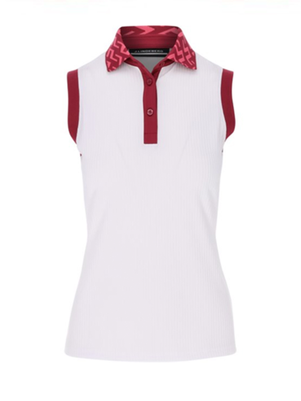 Jaylindberg Sleeveless Golf T-shirt Lare Sleeveless Top (White)