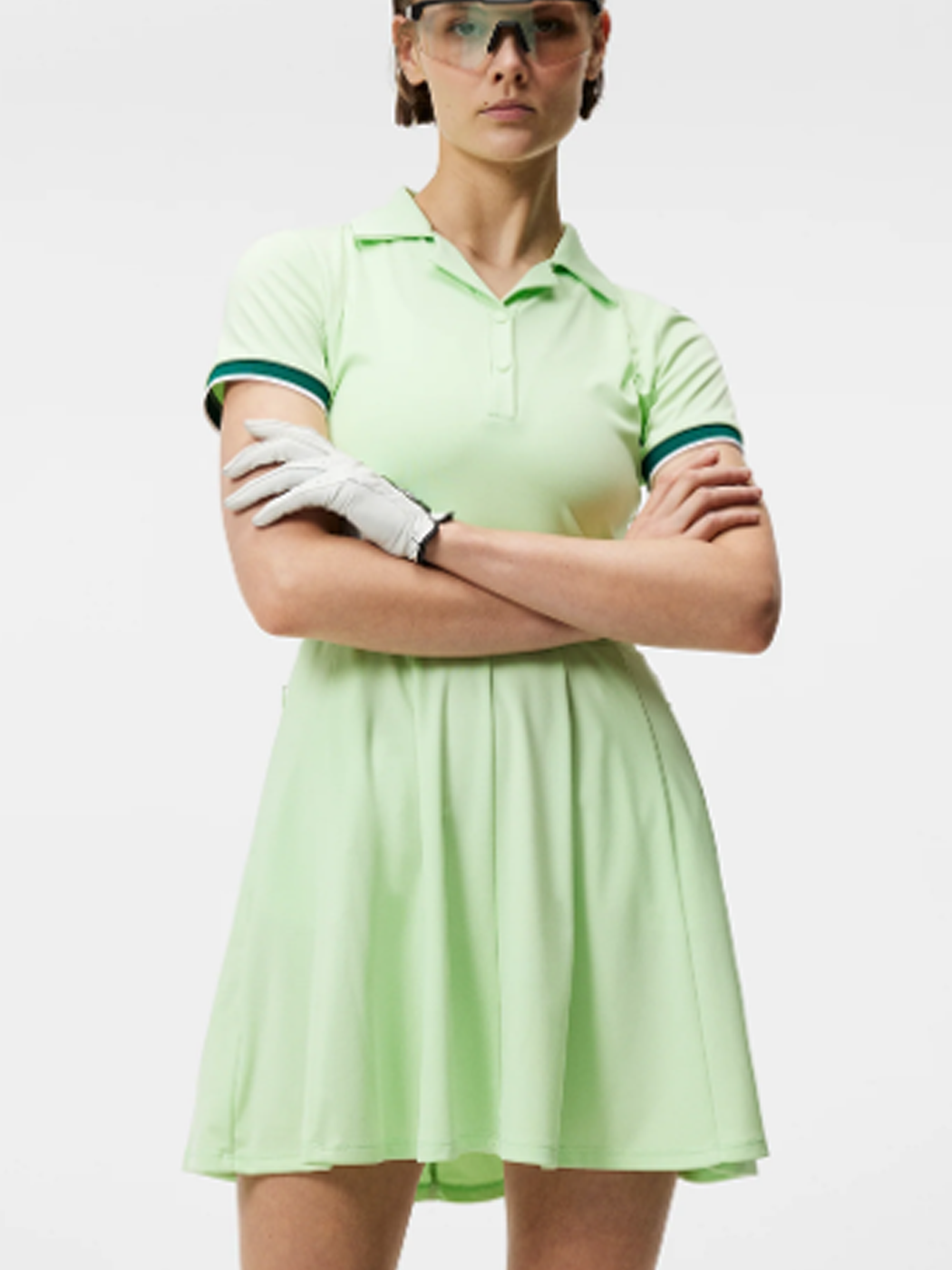 Jaylindberg Women&#039;s Golf Short Sleeve Digma Dress (Partina Green)
