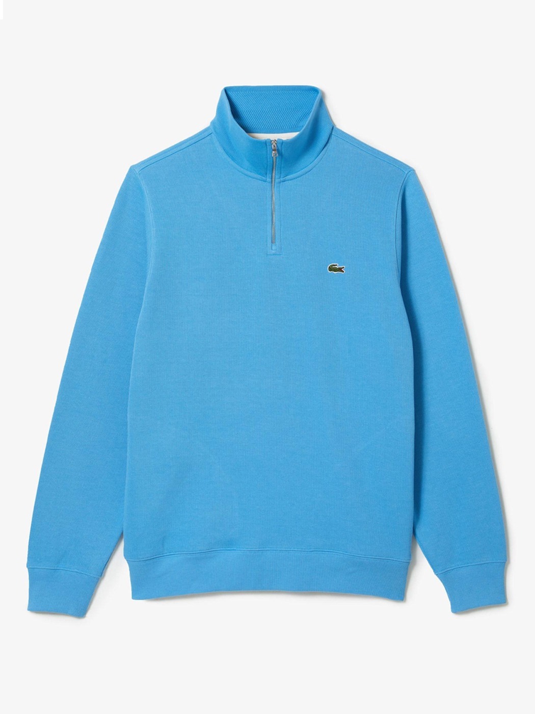 Lacoste Men&#039;s Half Zip-Up Cotton Sweat Shirt (Blue)